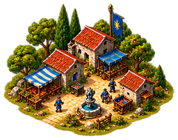 Village view on the world map — Antik Çağ
