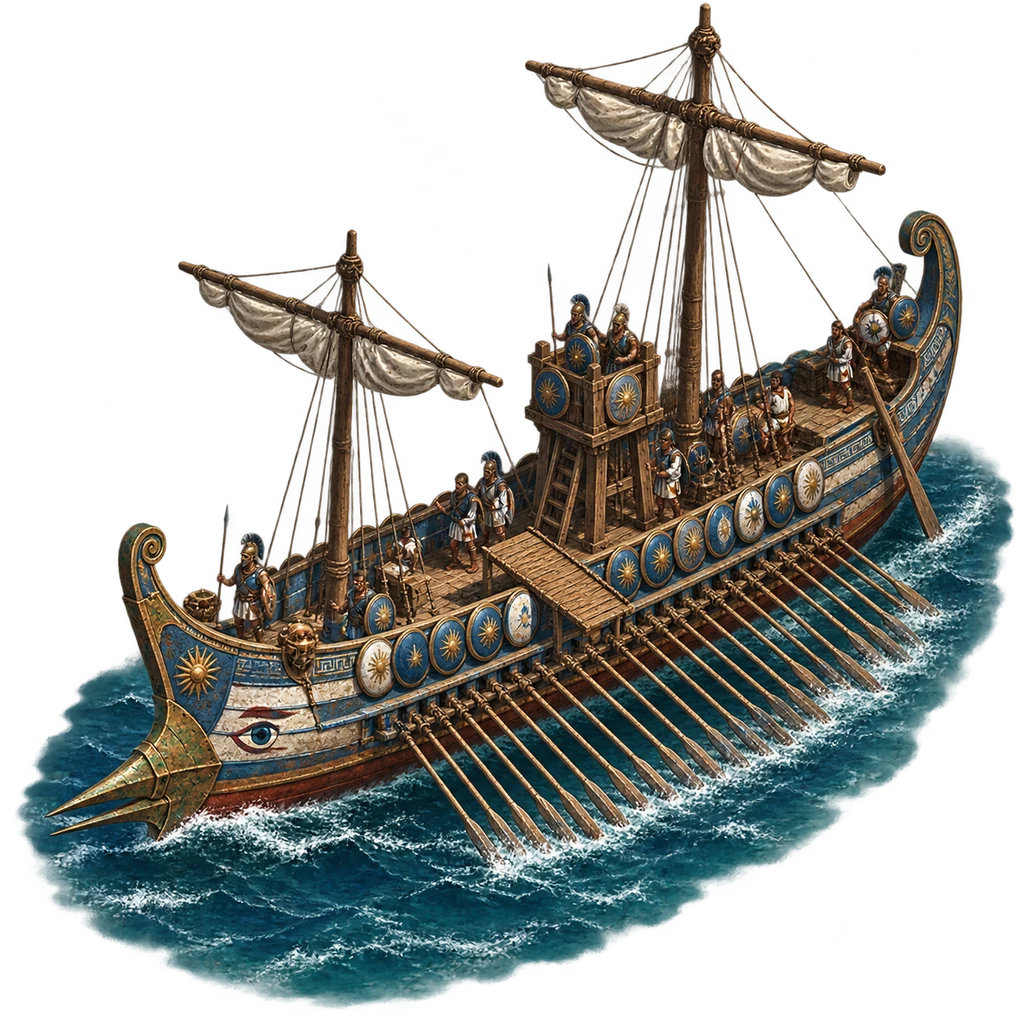 Hellenisches schweres Kriegsschiff Hellenisches schweres Kriegsschiff — Antik Çağ
